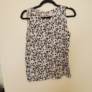 ‼️LAST CALL‼️Loft, black, white and blush leopard blouse, small